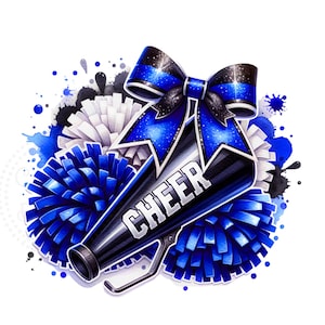 Cheer Watercolor Sublimation Digital Download PNG Cheerleading Design