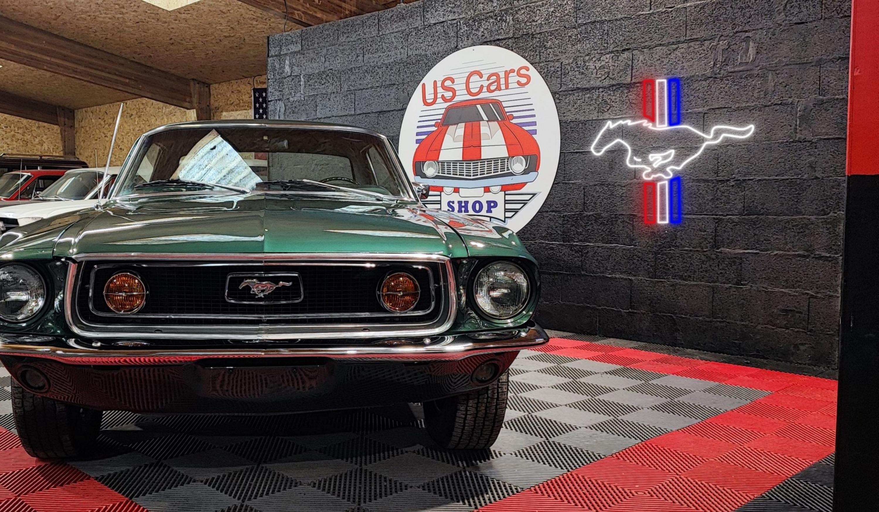 Ford Mustang Logo Auto Neon Led Sign - Garage Led Light