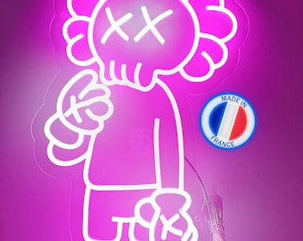 KAWS風の落書き人物デザインネオンサイン Kaws Neon LED Wall Art Sign - Etsy