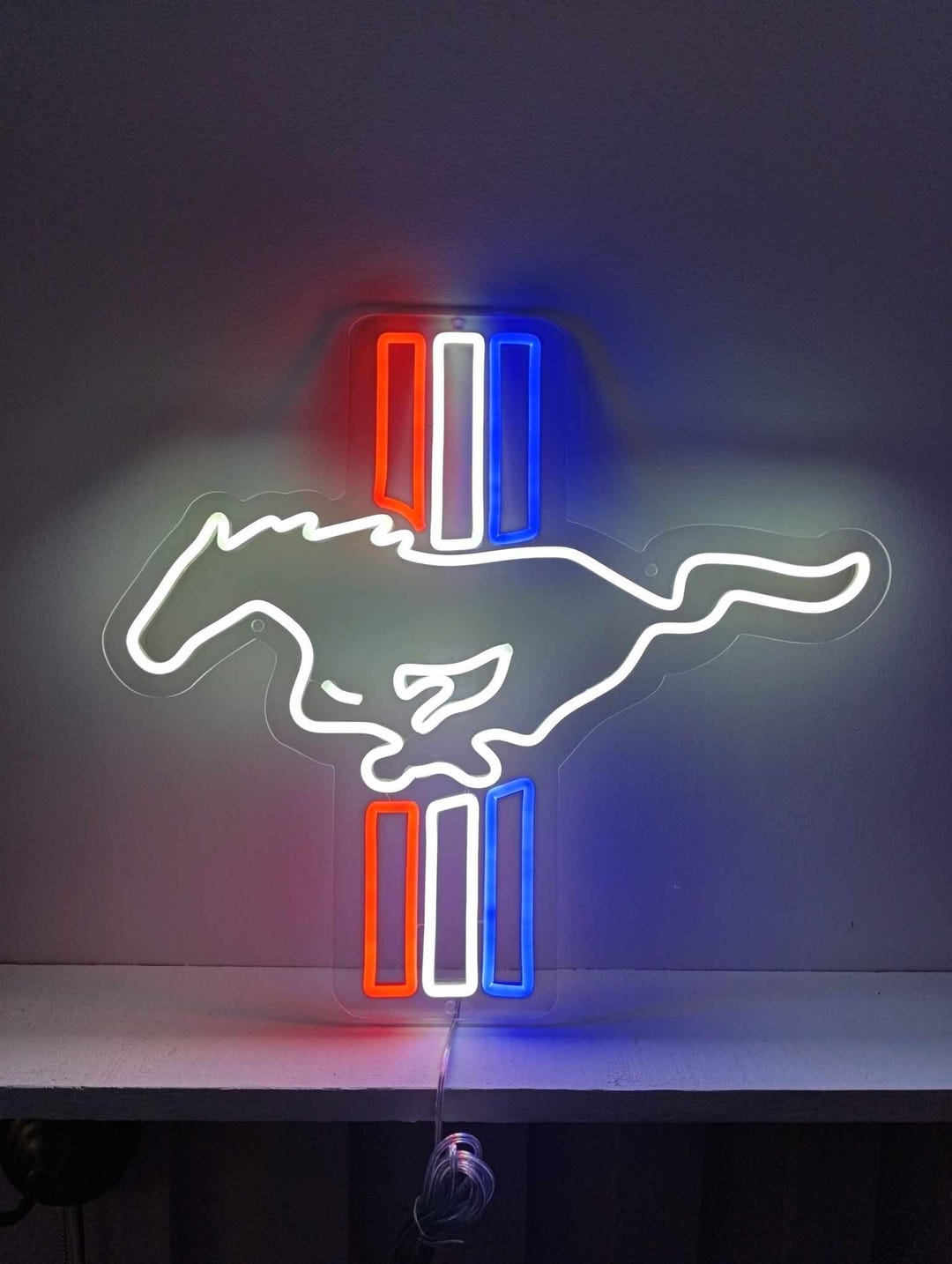 フォード マスタング ネオン サイン 看板 MUSTANG 本物ネオン管 楽天市場】フォード マスタング オフィシャルネオンサイン 看板