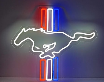 フォード マスタング ネオン サイン 看板 MUSTANG 本物ネオン管 楽天市場】フォード マスタング オフィシャルネオンサイン 看板