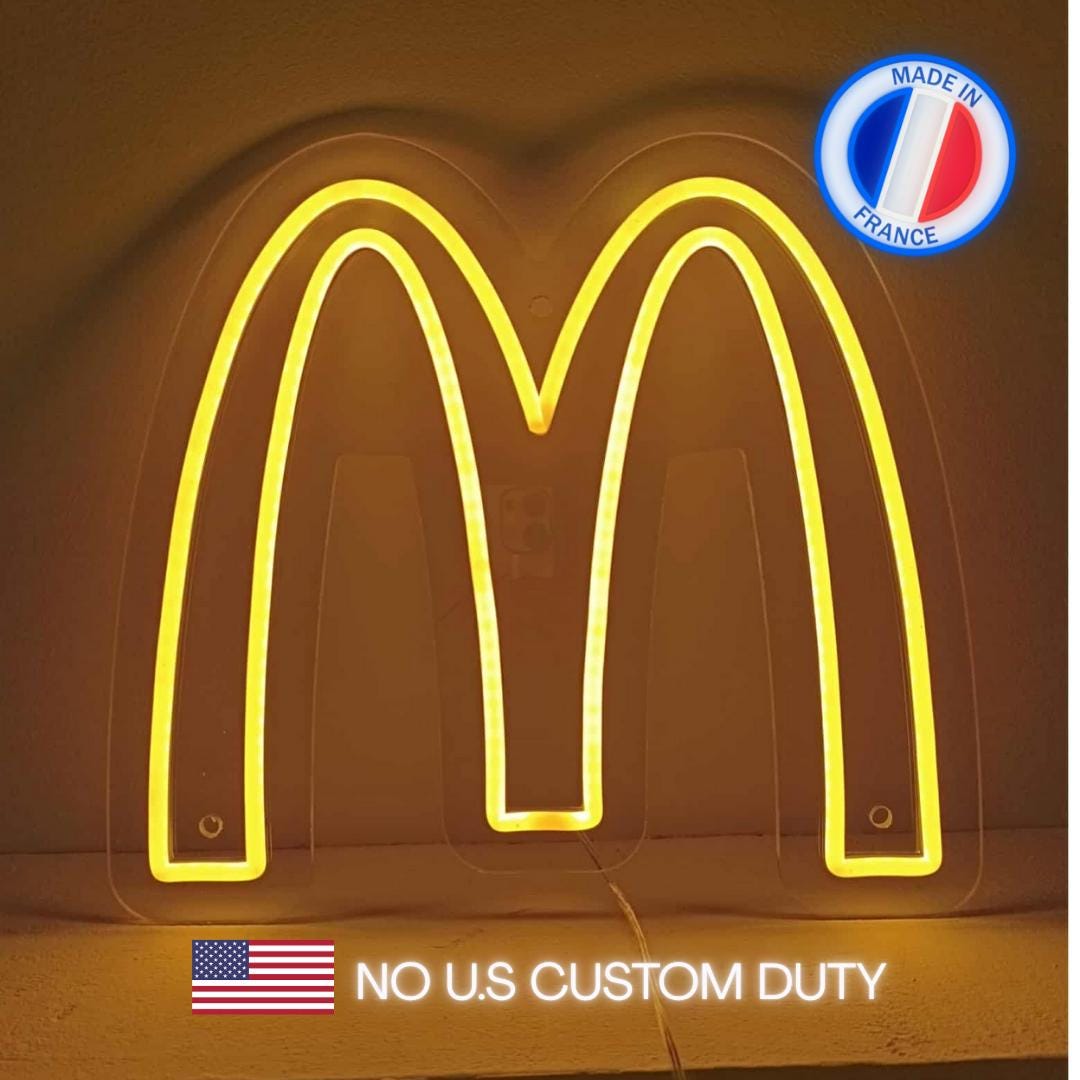 ビンテージ マクドナルド ロゴ 鏡 ゴールデンアーチ サイン パブミラー