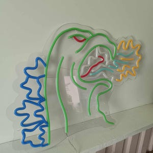 Godzilla King of Monsters Neon led light sign - Dinosaur monster Godzilla led wallart - Movie led light - Handmade in France image 5