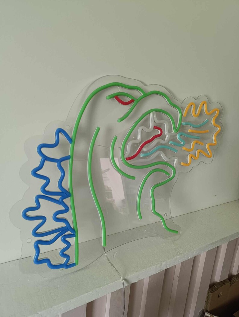 Godzilla King of Monsters Neon led light sign - Dinosaur monster Godzilla led wallart - Movie led light - Handmade in France image 5