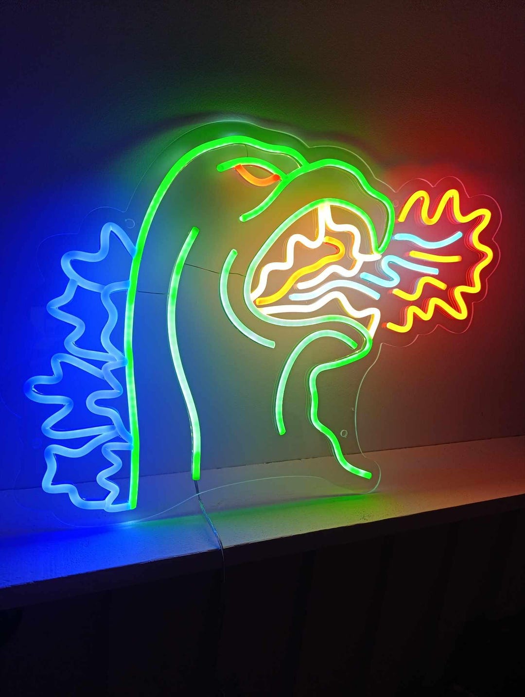 Godzilla Led Sign Godzilla King of Monsters Neon Led Light Sign - Dinosaur Monster ...