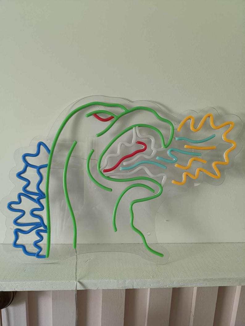 Godzilla King of Monsters Neon led light sign - Dinosaur monster Godzilla led wallart - Movie led light - Handmade in France image 2