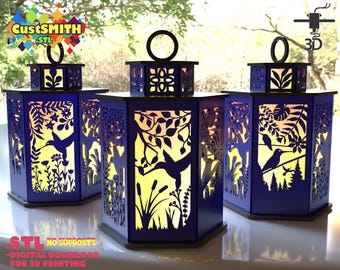 3D Printable Hummingbird Lamp Decoration STL file