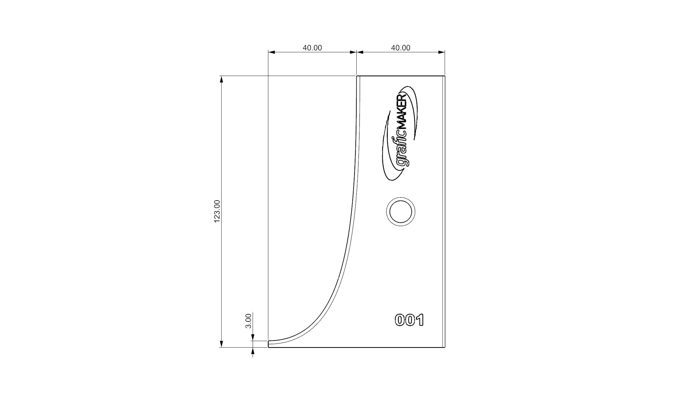 Rib for Ceramic Modeling 001. Modeling Profile. PLA 3d Printing ...