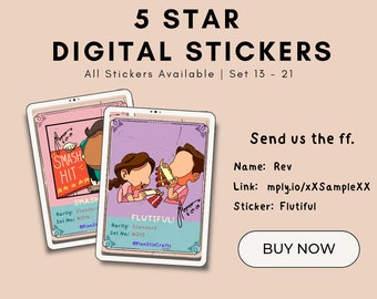 5Star Digitale Sticker Karten von Rev