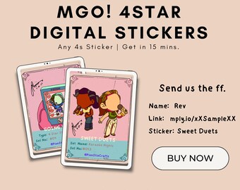 Any 4 Stars Digital Sticker Card by Rev