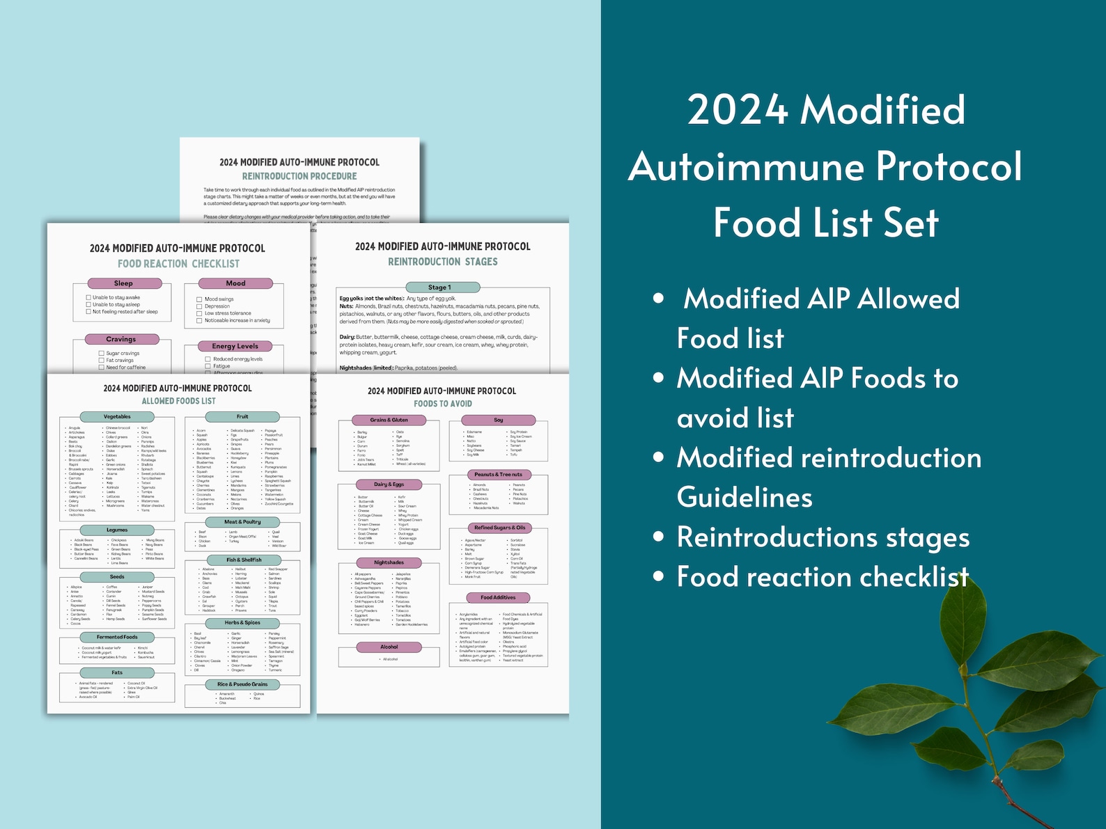 Autoimmune Protocol Food List – AIP Diet Food List on Elemination and ...