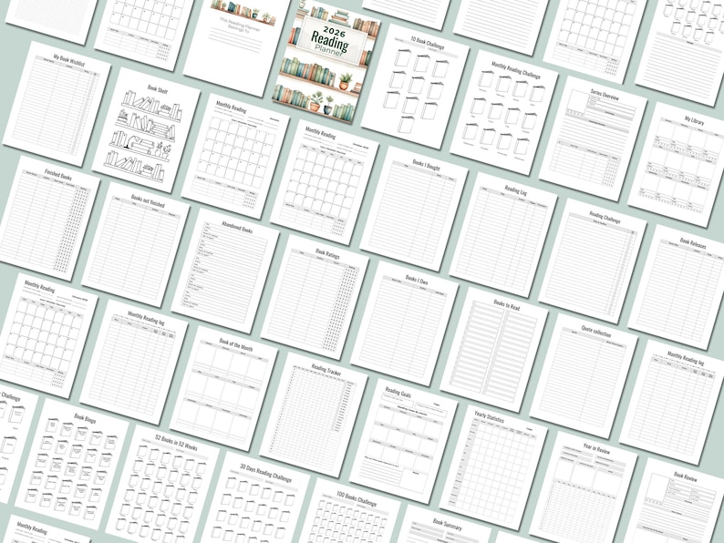 Printable 2026 Reading Tracker Journal | Reading Log | Book Tracker ...