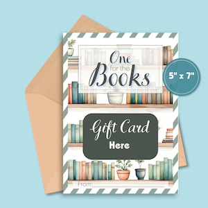 Cadeaukaarthouder Boekenliefhebber | Afstudeercadeaukaarthouder | Boekenliefhebbers cadeau-idee | Cadeaukaarthouder leraar waardering