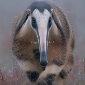 Anteater Wall Art Set of 4 | 4K Wildlife Photography Prints | 3:4 JPG Digital Download | South American Animal Decor, Anteater images