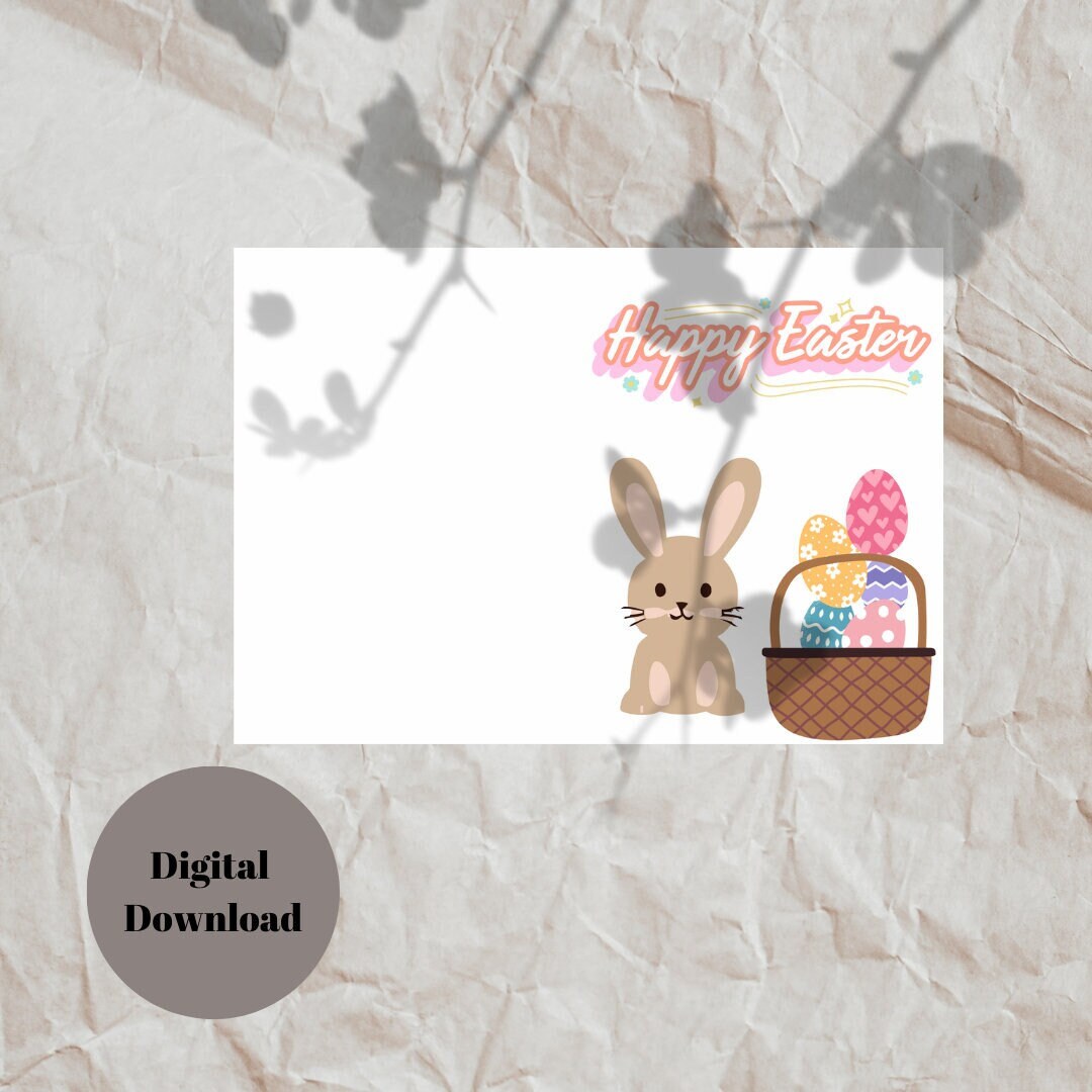 HAPPY EASTER Printable Card Printable - Il 1080xN.5794556046 Ferv