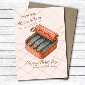 Carte d'anniversaire humoristique, imprimable, impression 11 po par 8,5 po - coupé et plié  à 5 po par 7 po , format pdf -