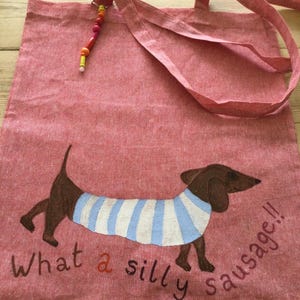 Handbemalte Hund und Katze Liebhaber Einkaufs recycelte Baumwolle Tasche Schultertasche Strand Picknick Schultasche Hund Spaziergang Sommer Geschenk Lehrer