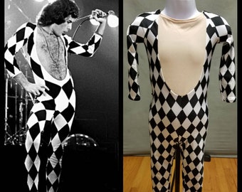 FABRIQUÉ SUR COMMANDE Freddie Mercury Diamond Bodysuit inspiré du costume pour les tout-petits