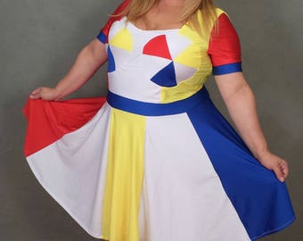 READY TO SHIP  *Plus Size*  Katy Perry "Beach Ball" Inspired Dress with Sleeves