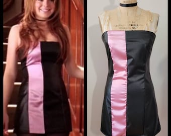 MADE TO ORDER Black and Dusty Pink Party Dress inspired by the Mean Girls Movie