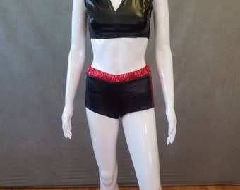 READY TO SHIP Black and Red boxer inspired costume - Size xs