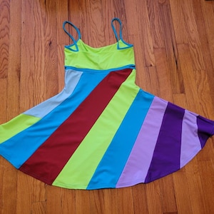 MADE TO ORDER Jenna Rink 13 going on 30 Inspired Multi-Colored Dress a more affordable alternative to my original one. 5 star reviews image 3