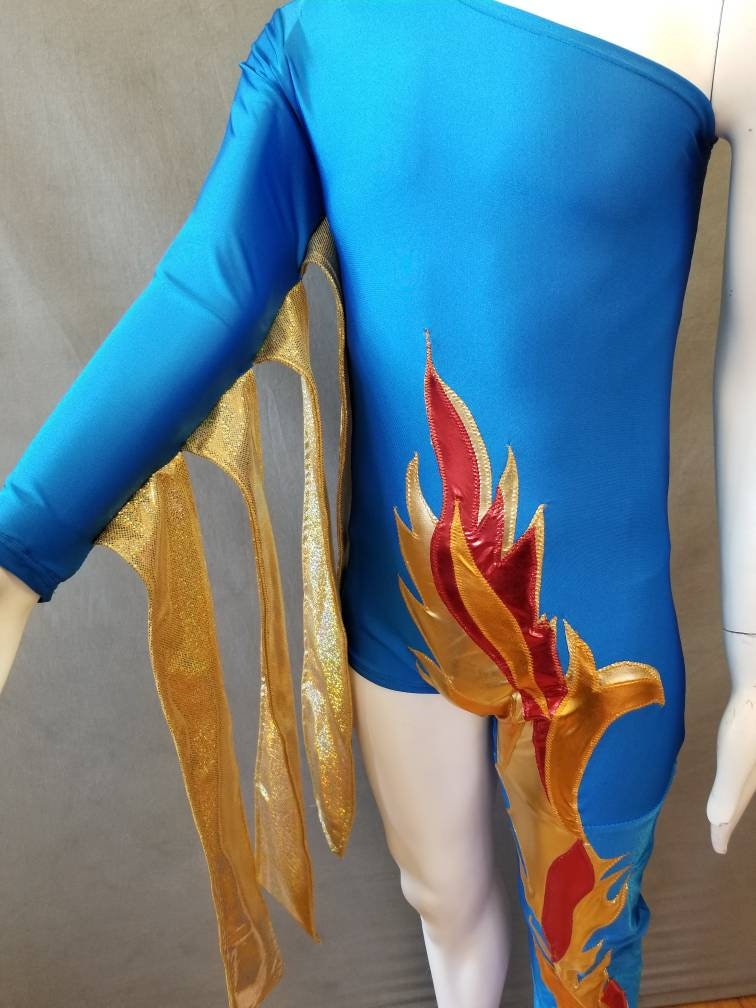 David Bowie Inspired Bodysuit: Ziggy Stardust Flame Costume - Etsy
