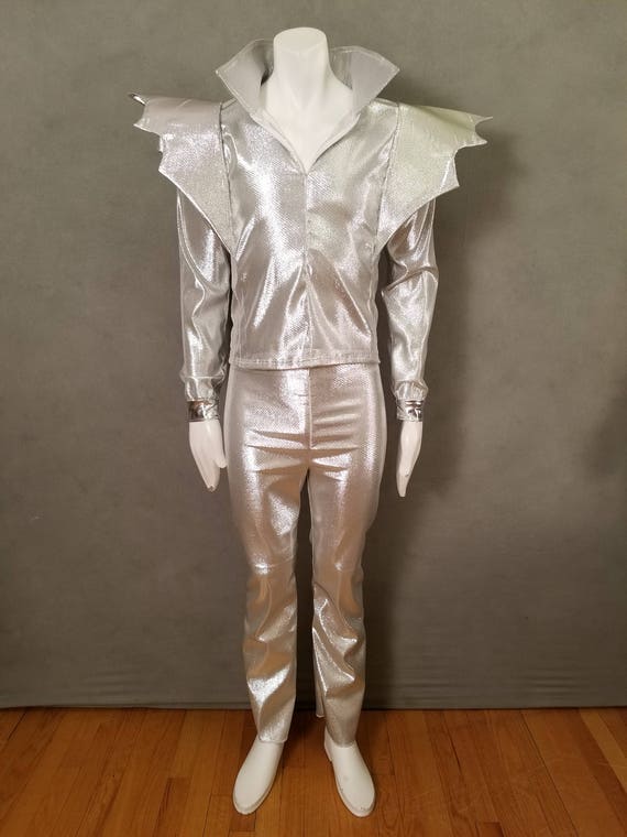 David Bowie Ziggy Stardust Lightning Bolt Catsuit Jumpsuit Stage Costume,  by LENA QUIST 