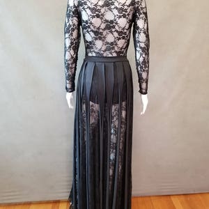 MADE TO ORDER Jennifer Lopez Inspired Black Lace Inspired Dress with Matching Brief image 5