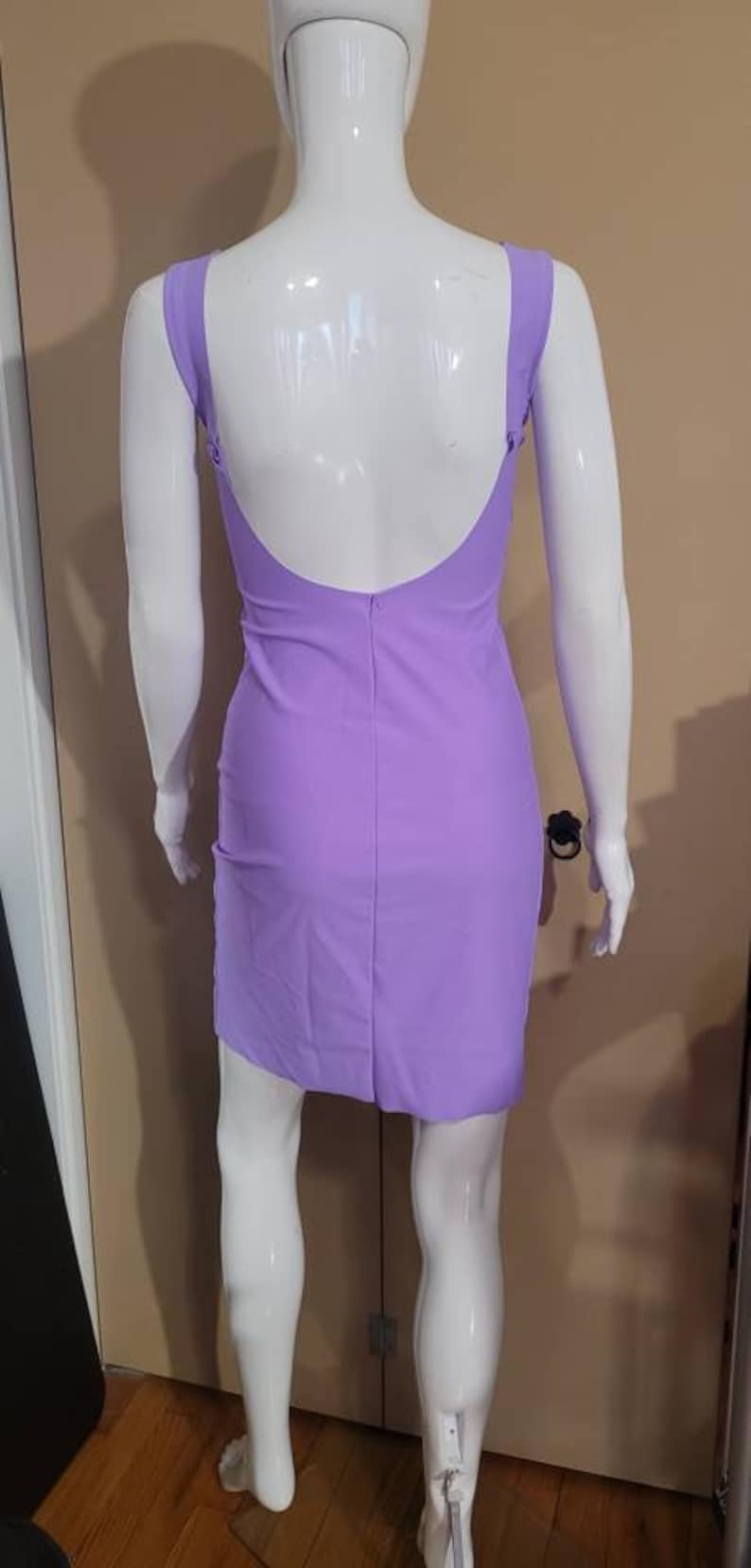 MADE TO ORDER Whitney Houston 'I wanna dance with somebody' lilac inspired dress image 2