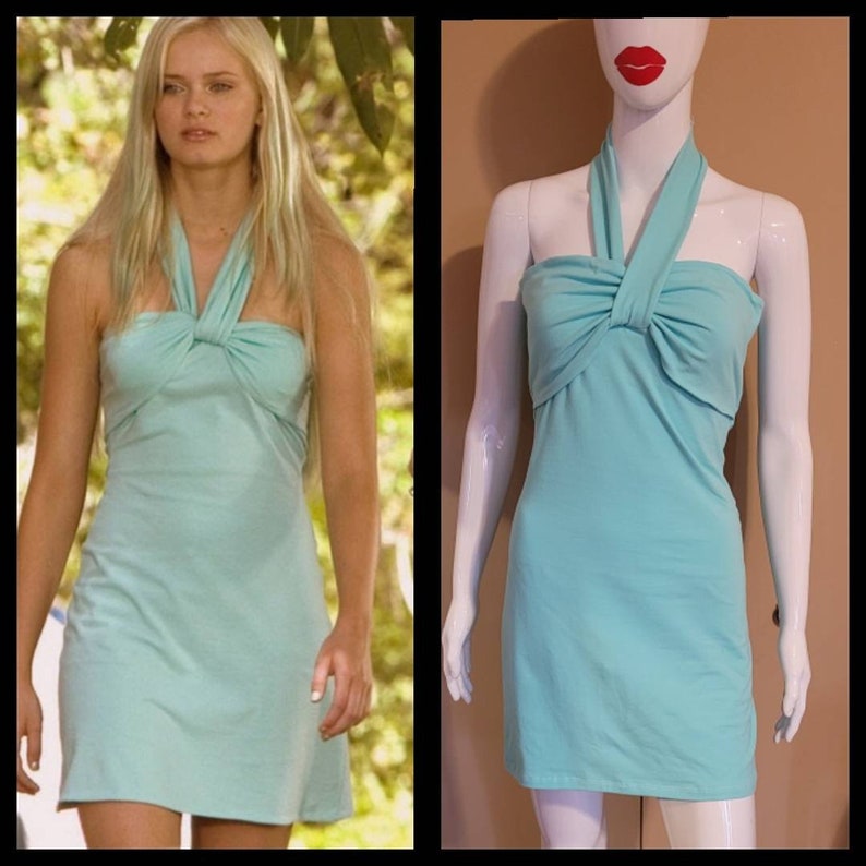 MADE TO ORDER Aquamarine inspired mint green dress image 1
