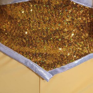 MADE TO ORDER Elton John inspired Yellow / Gold Vest, belt and Pant for Women image 4