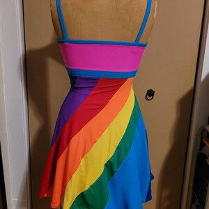 MADE TO ORDER 13 going on 30 Inspired Rainbow-Colored Dress image 4