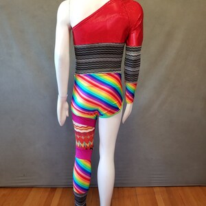 MADE TO ORDER Limited Edition David Bowie Pride Inspired One Shoulder-One Leg Bodysuit Costume for Men image 5