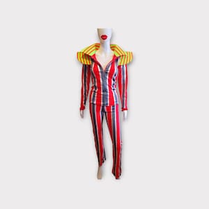 Handmade David Bowie Ziggy Stardust Costume: Striped Lycra Suit image 1
