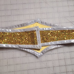 MADE TO ORDER Elton John inspired Yellow / Gold Vest, belt and Pant for Women image 8