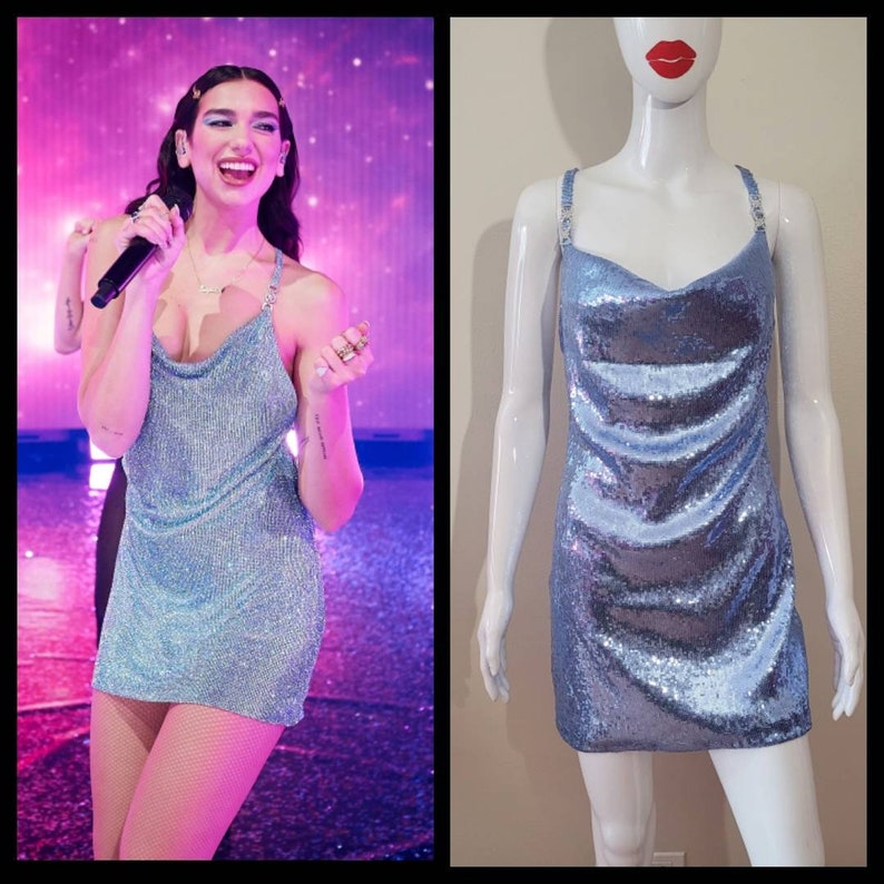 MADE TO ORDER Dua Lipa Levitating inspired dress image 1