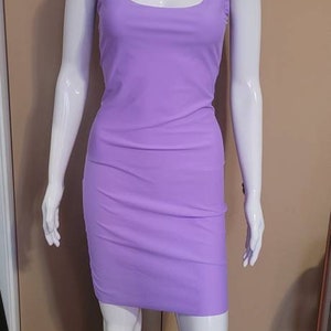 MADE TO ORDER Whitney Houston 'I wanna dance with somebody' lilac inspired dress image 3