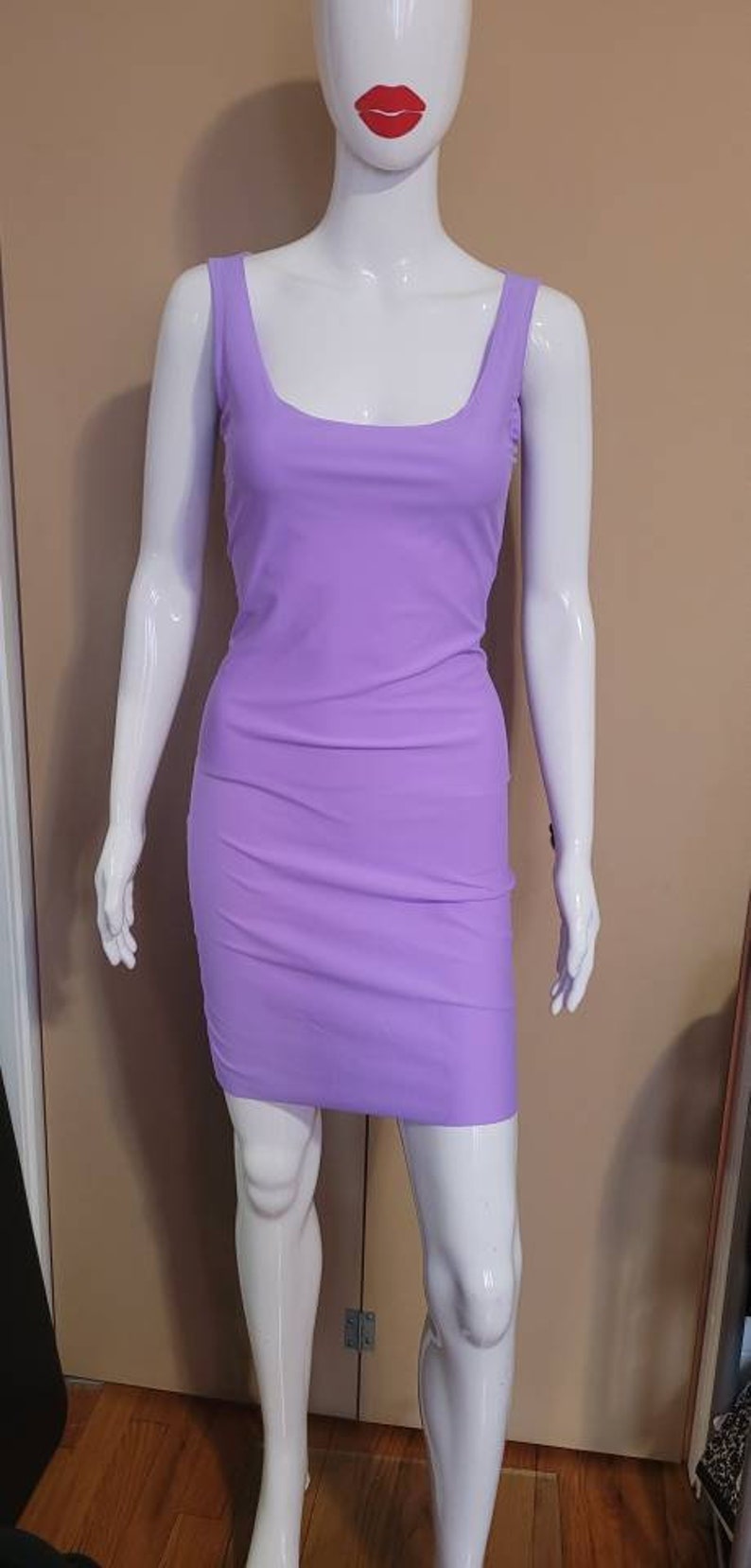 MADE TO ORDER Whitney Houston 'I wanna dance with somebody' lilac inspired dress image 3