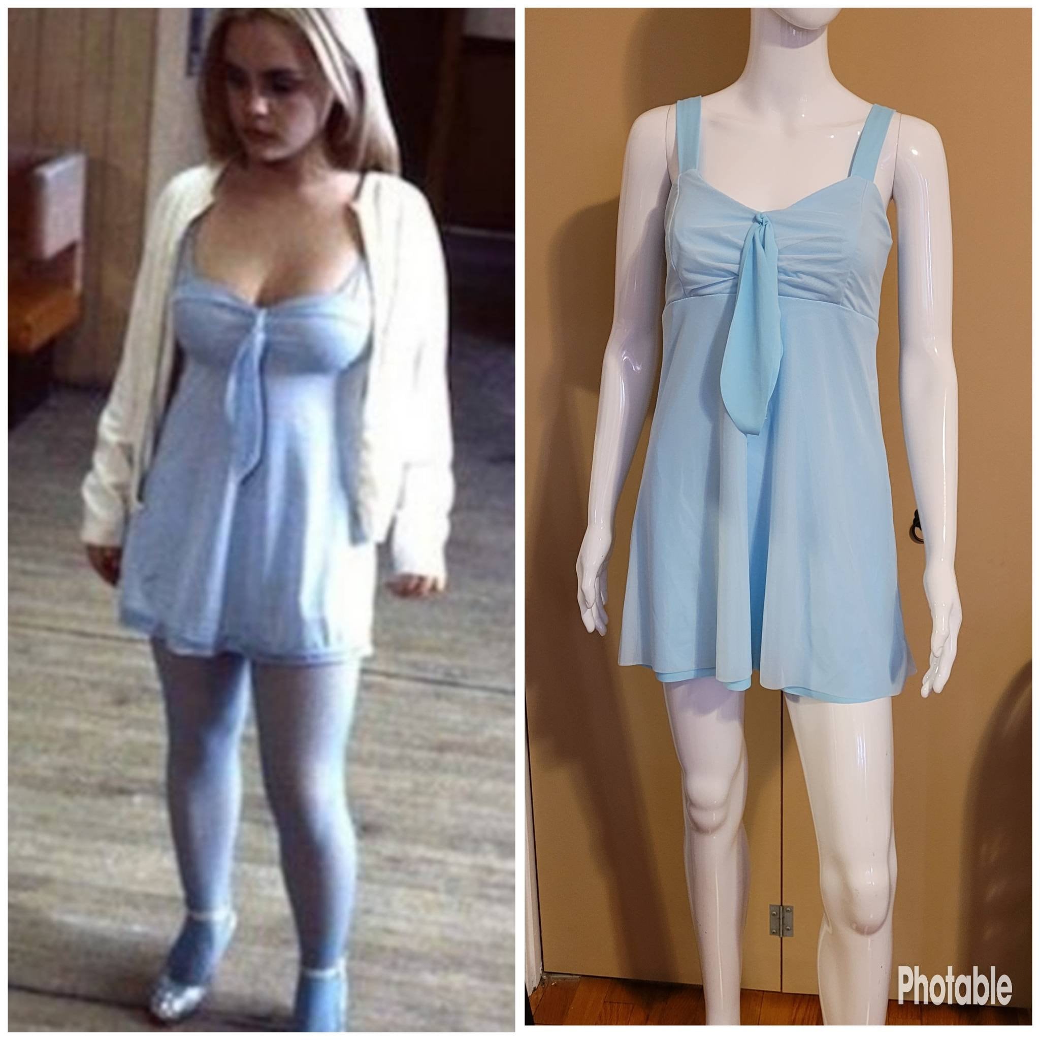 Buy MADE TO ORDER Buffalo 66 Layla Light Blue Inspired Dress  