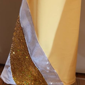 MADE TO ORDER Elton John inspired Yellow / Gold Vest, belt and Pant for Women image 5