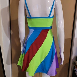 MADE TO ORDER Jenna Rink 13 going on 30 Inspired Multi-Colored Dress a more affordable alternative to my original one. 5 star reviews image 4
