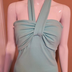 MADE TO ORDER Aquamarine inspired mint green dress image 3