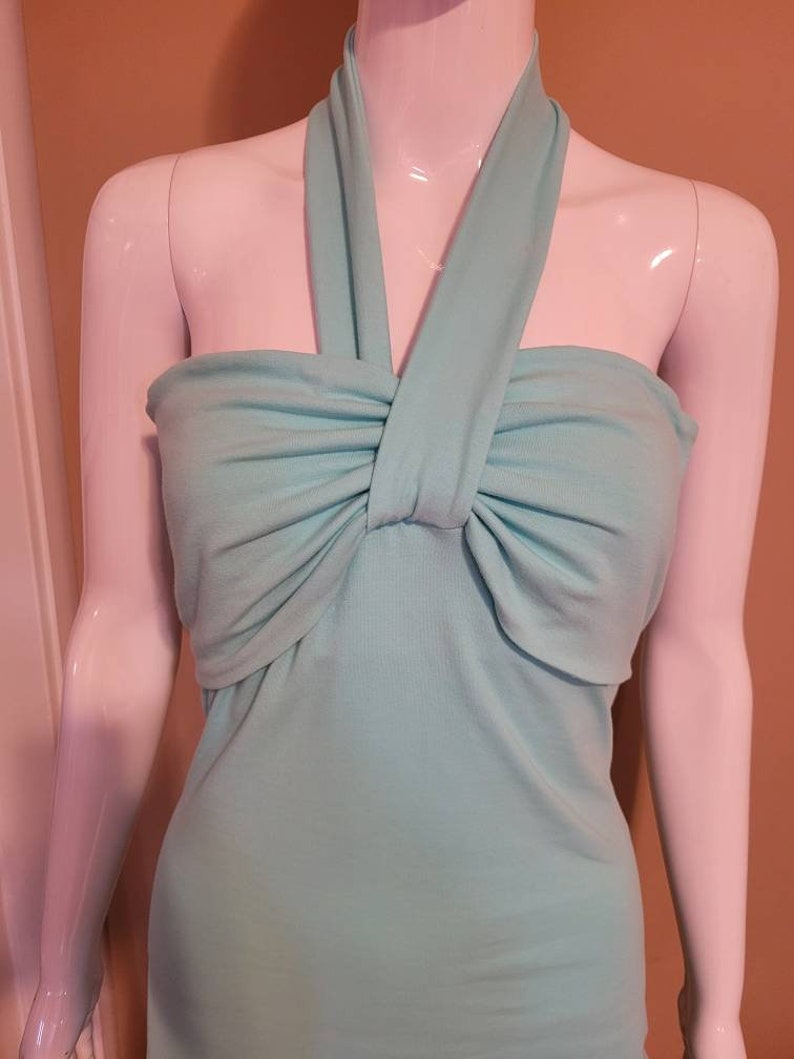 MADE TO ORDER Aquamarine inspired mint green dress image 3