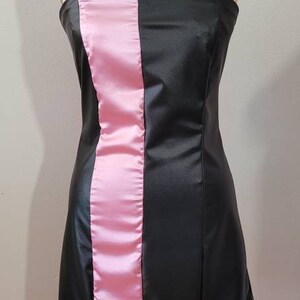MADE TO ORDER Cady Heron Black and Dusty Pink Party Dress
