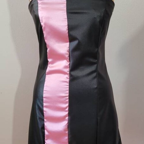 open lace back dress 1960s Emilio Pucci Prettiest Pink Floral Print & Black Silk Jersey Dre –  Shrimpton Couture main image 0