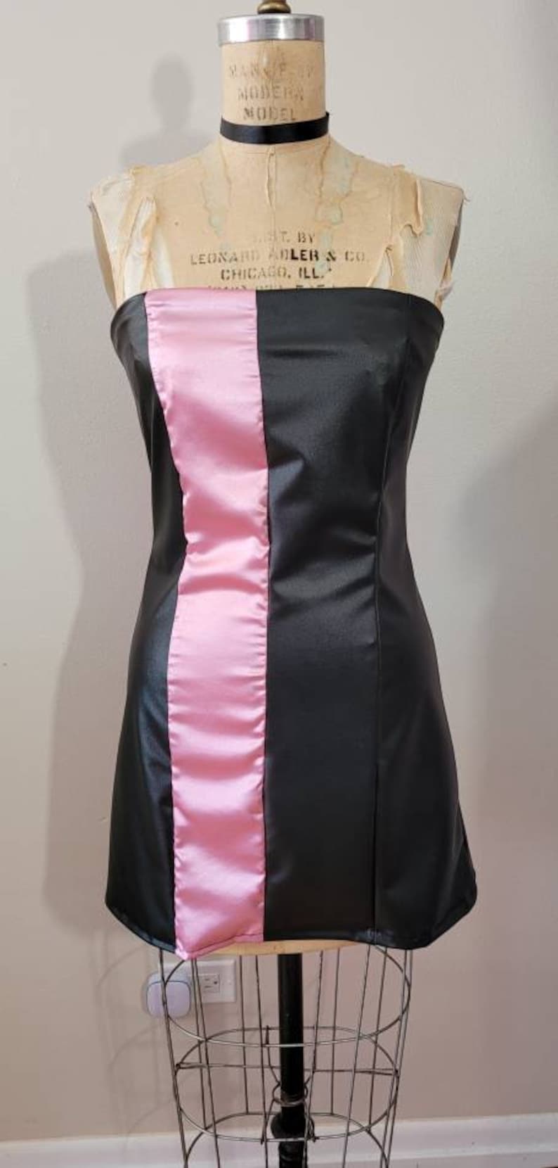 MADE TO ORDER Black and Dusty Pink Party Dress inspired by the Mean Girls Movie image 2