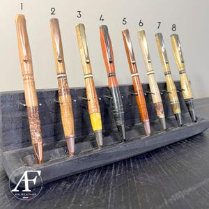 Stylos en bois et résine / livré avec étui / faits main