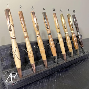 Stylos en bois avec motifs / livré avec étui / faits main