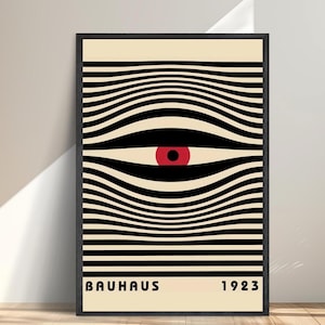 Manifesto Bauhaus d'epoca Occhio che tutto vede